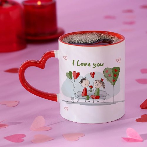 Heart Handle Mug 325ml - Image 5