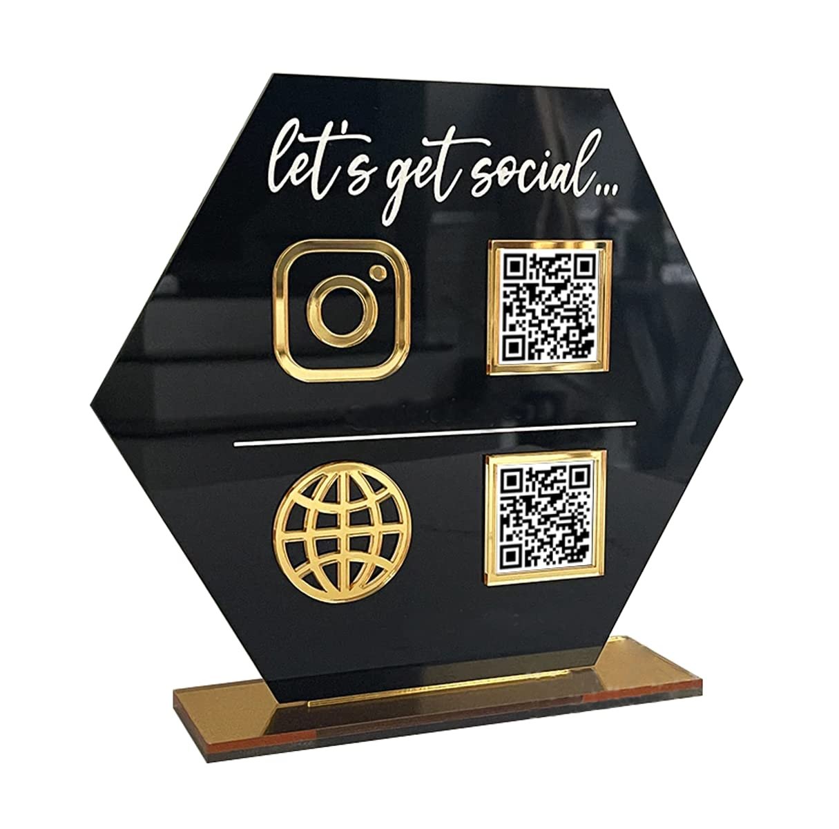 Custom Acrylic QR Code Holder Stand
